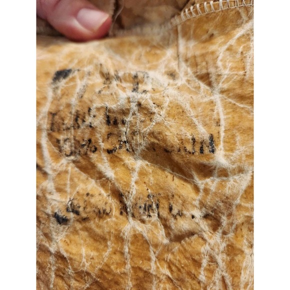 Alpaca Fur Eagle Vintage Fiber Art / Wall Tapestry 38 X 29 Signed 1986 - Picture 11 of 13